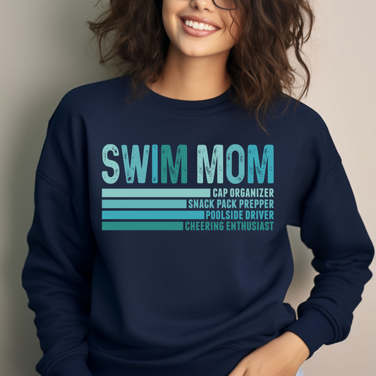 Define a Swim Mom Sweatshirt Version