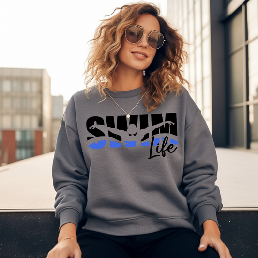 Swim Life Sweatshirt Version